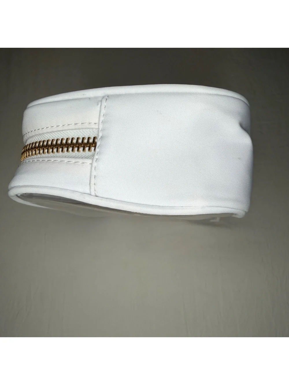 Stoney Clover LN Target White Pastel Gingham Clear Front Zipper Close Makeup Bag